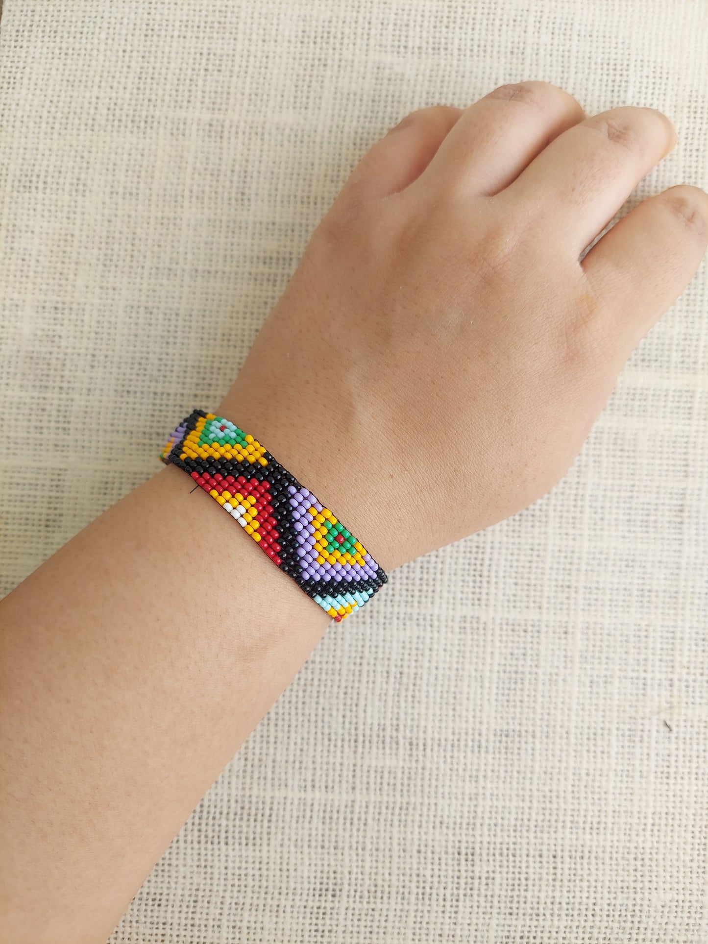 Cosmic Blend Bead Loom Bracelet