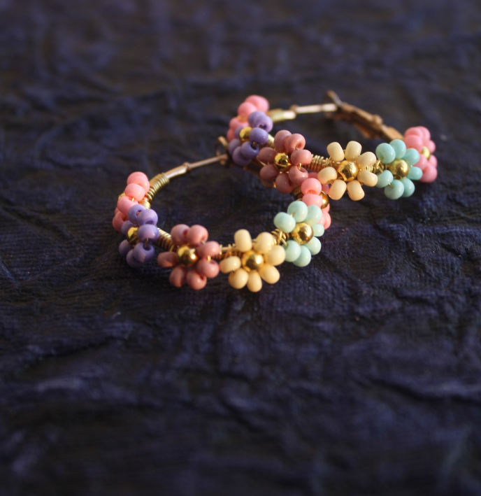 Bloom Bliss Hoop Earrings